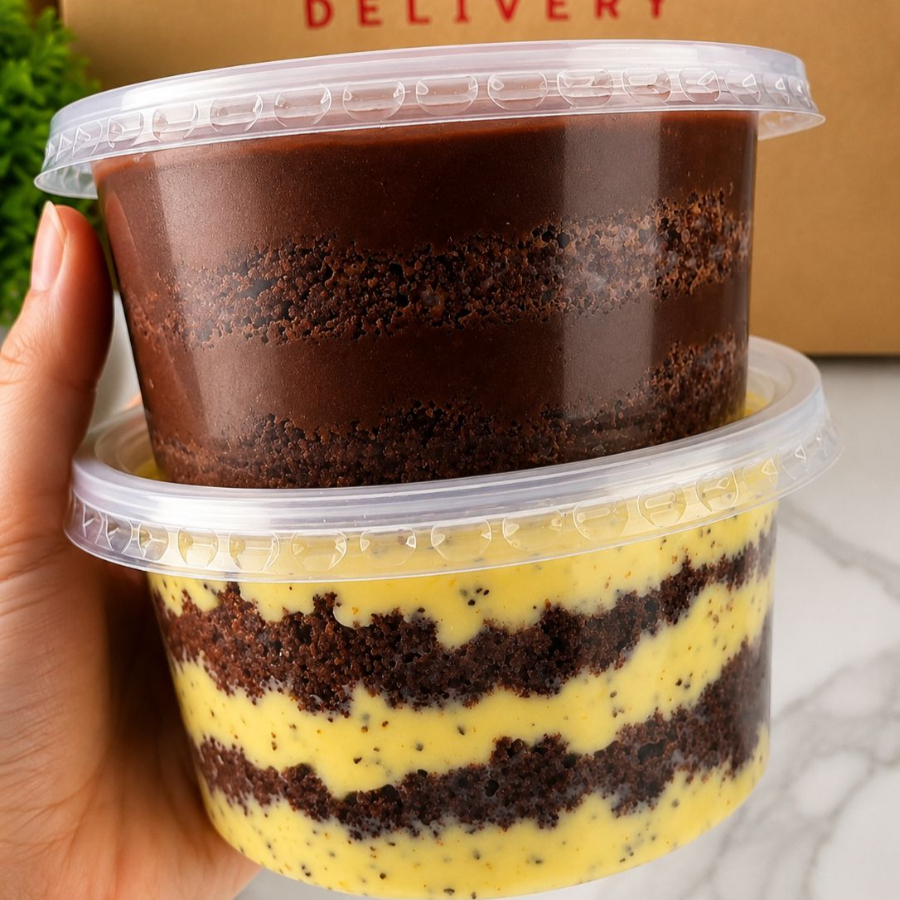 Bolo de pote nos sabores de sua preferência! Pote 200ml.