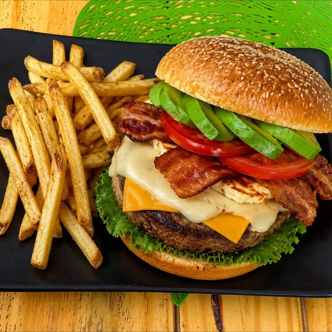 Hamburguesa 4 Quesos