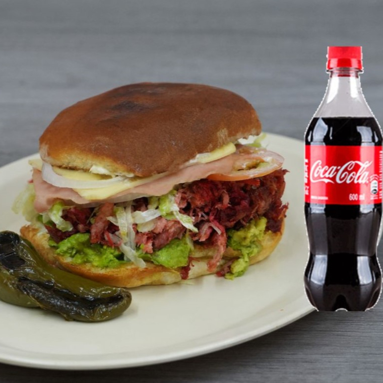 Torta Colita de Pavo Especial + Refresco 600ml
