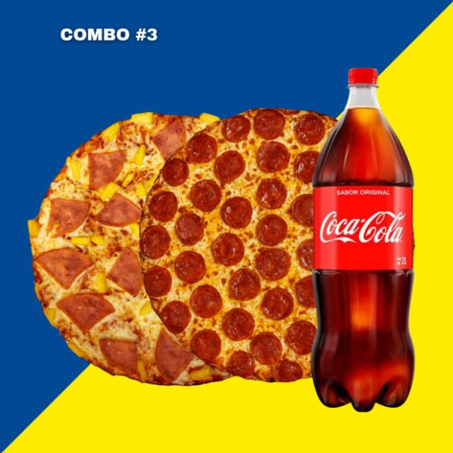 COMBO #3 ( HAWAIANA,PEPPERONI,SODA 2L)