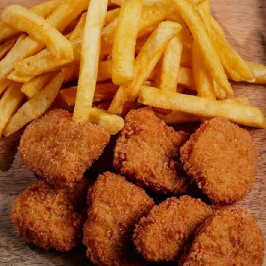 Papas con Nuggets