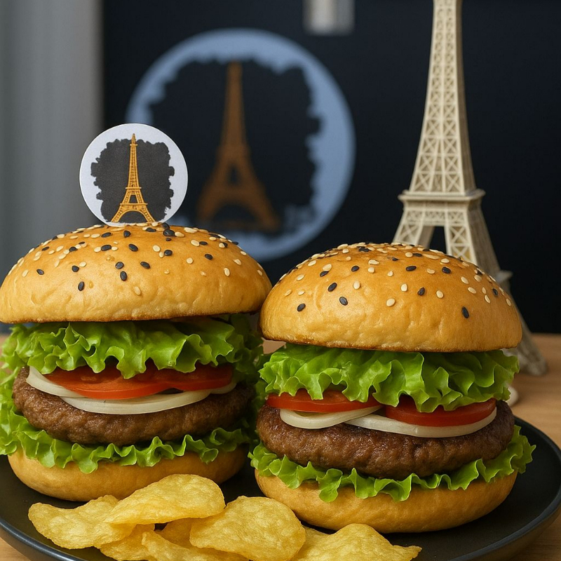 COMBO1. 2 Hamburguesas Tipo Arrachera