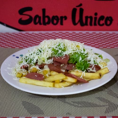 Salchipapa Sencilla