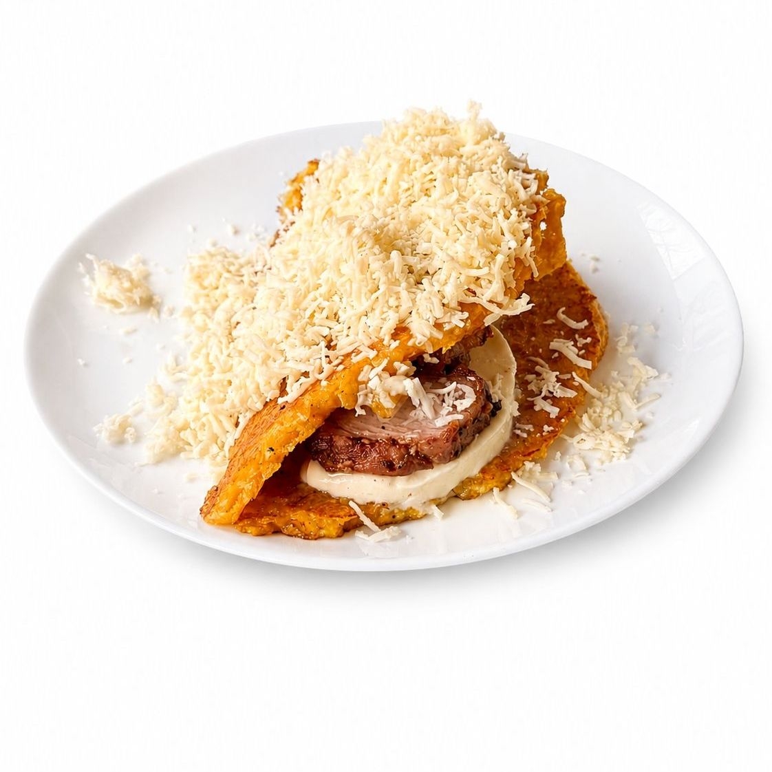 Cachapa de Chicharrón Asado y Queso de Mano
