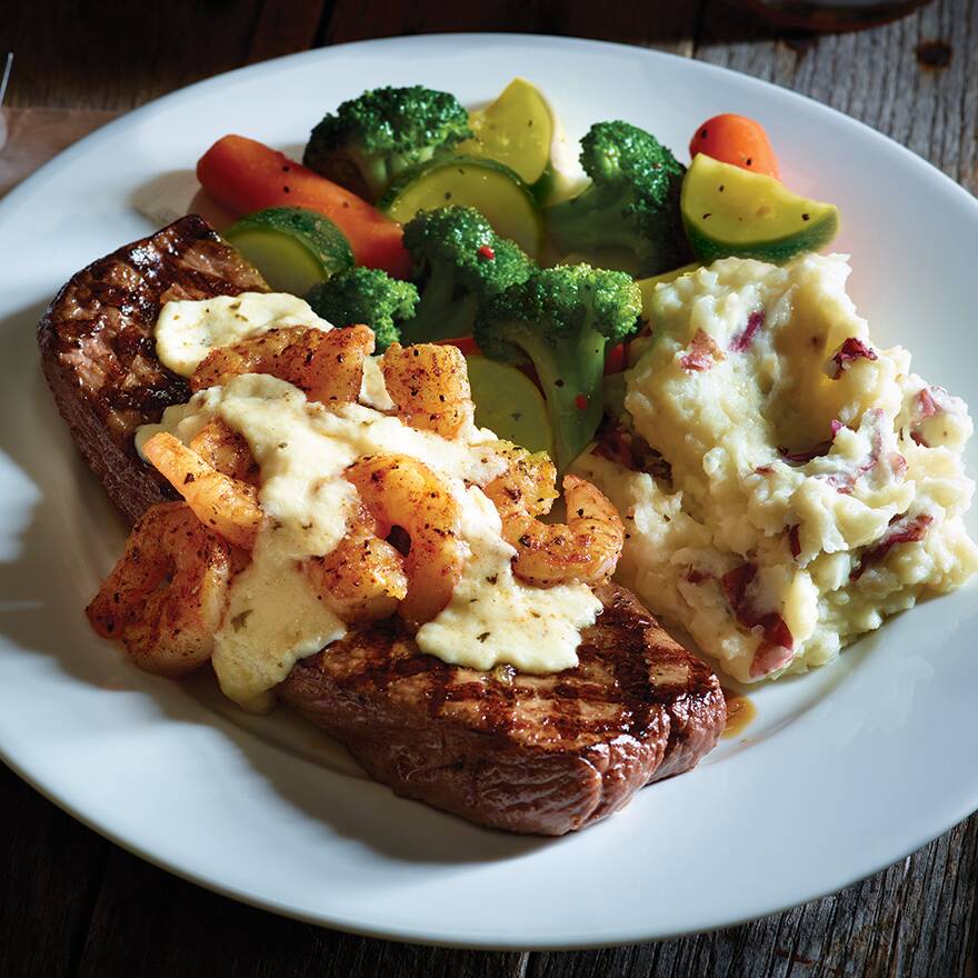Shrimp 'n Parmesain Sirloin