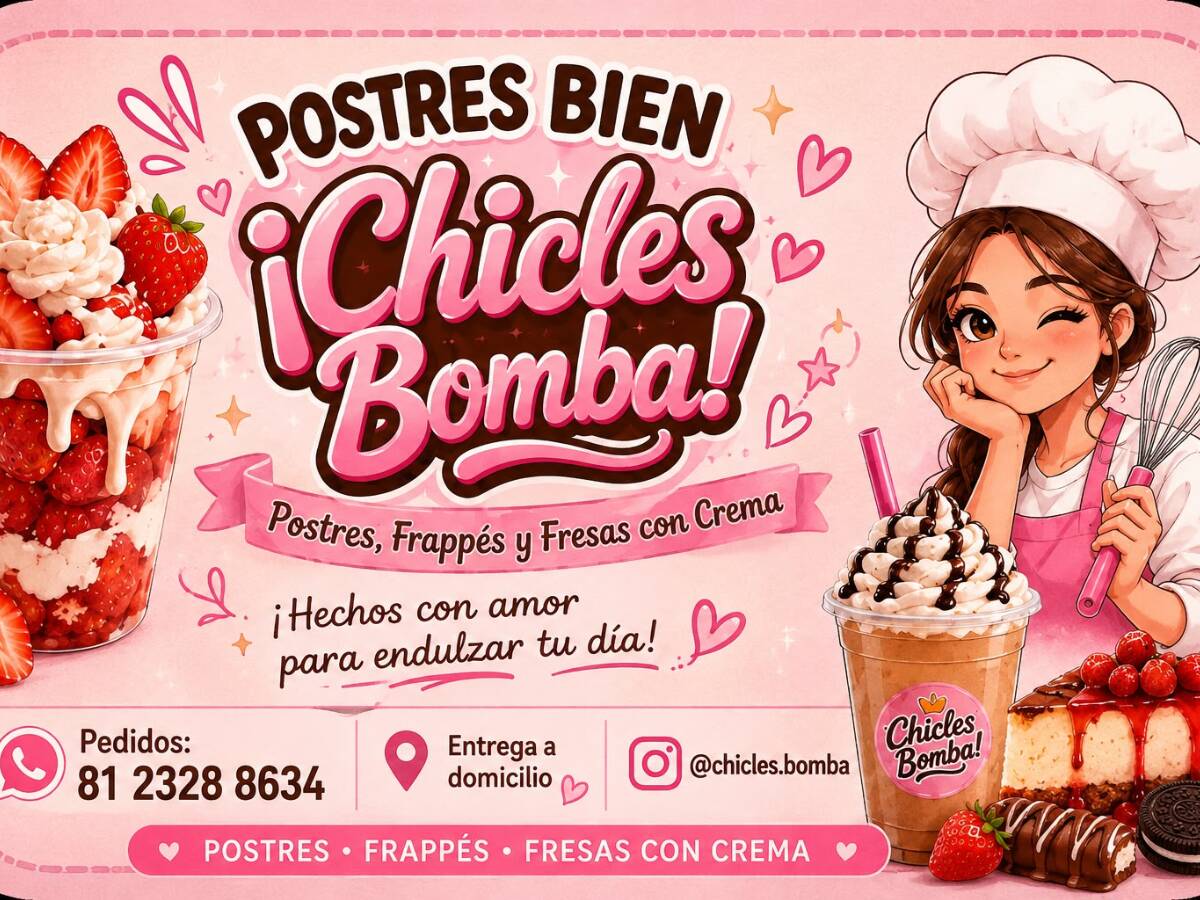 Postres Bien ¡CHICLES BOMBA!
