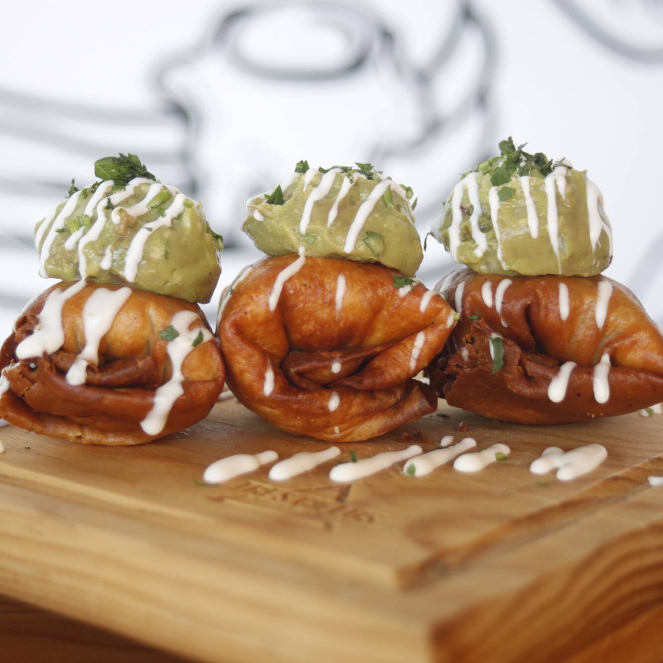 Trío de Chimichangas