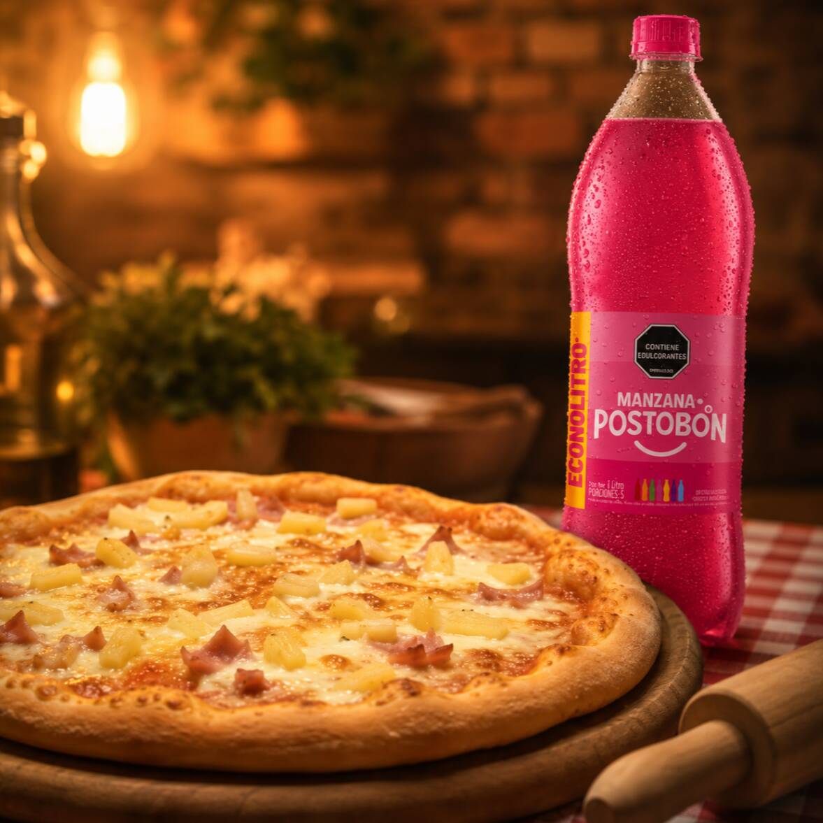 Combo Pizza 30 Cm + Gaseosa Litron