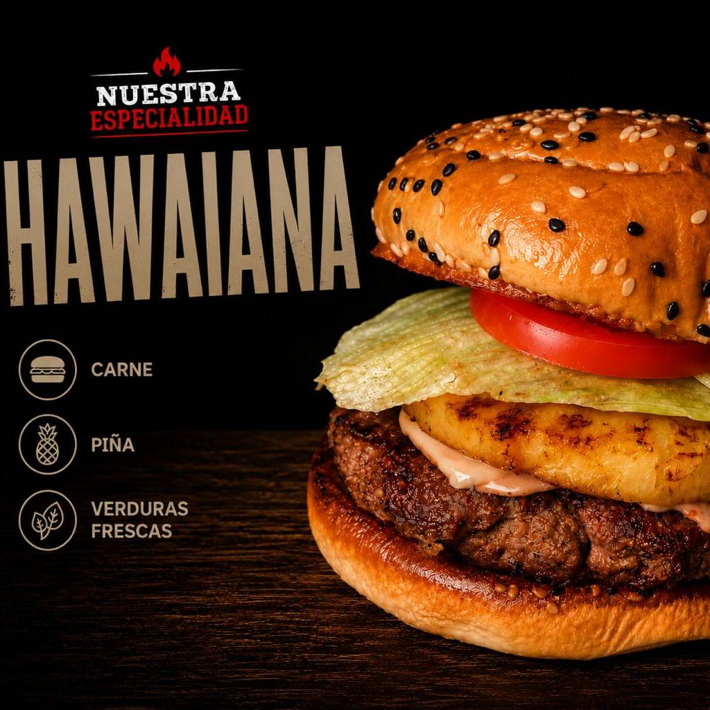 Hamburguesa Hawaiana