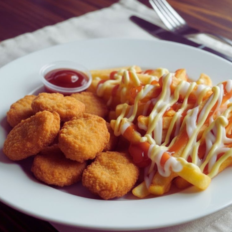 Nuggets con Papas