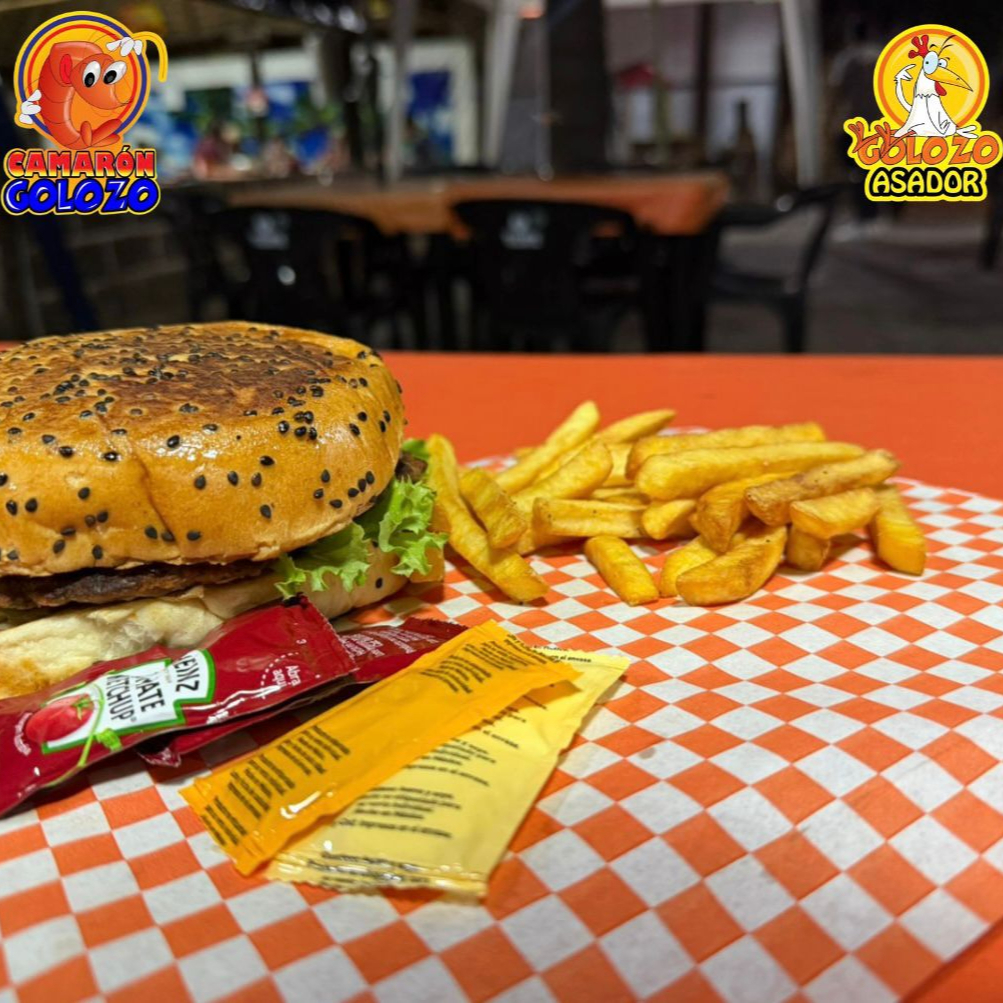 Hamburguesa Infantil + papas