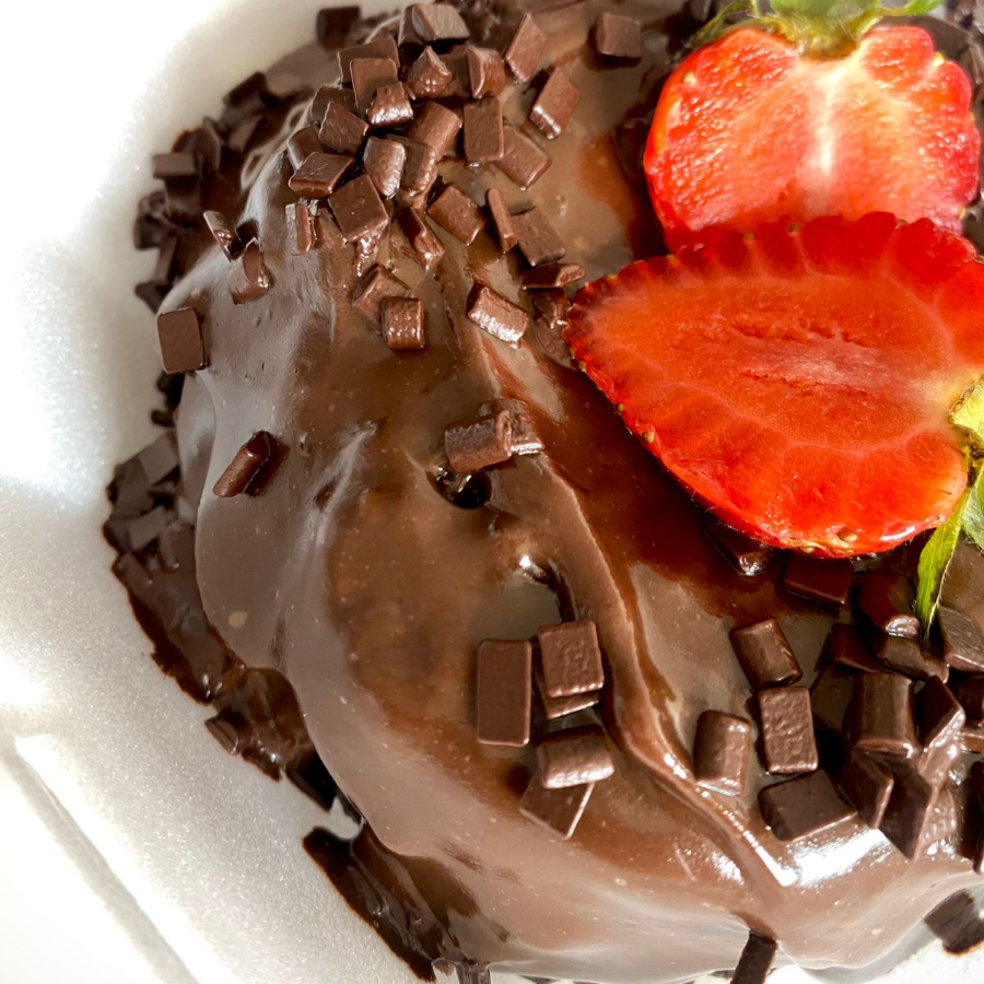 massa de chocolate I recheio de chocolate