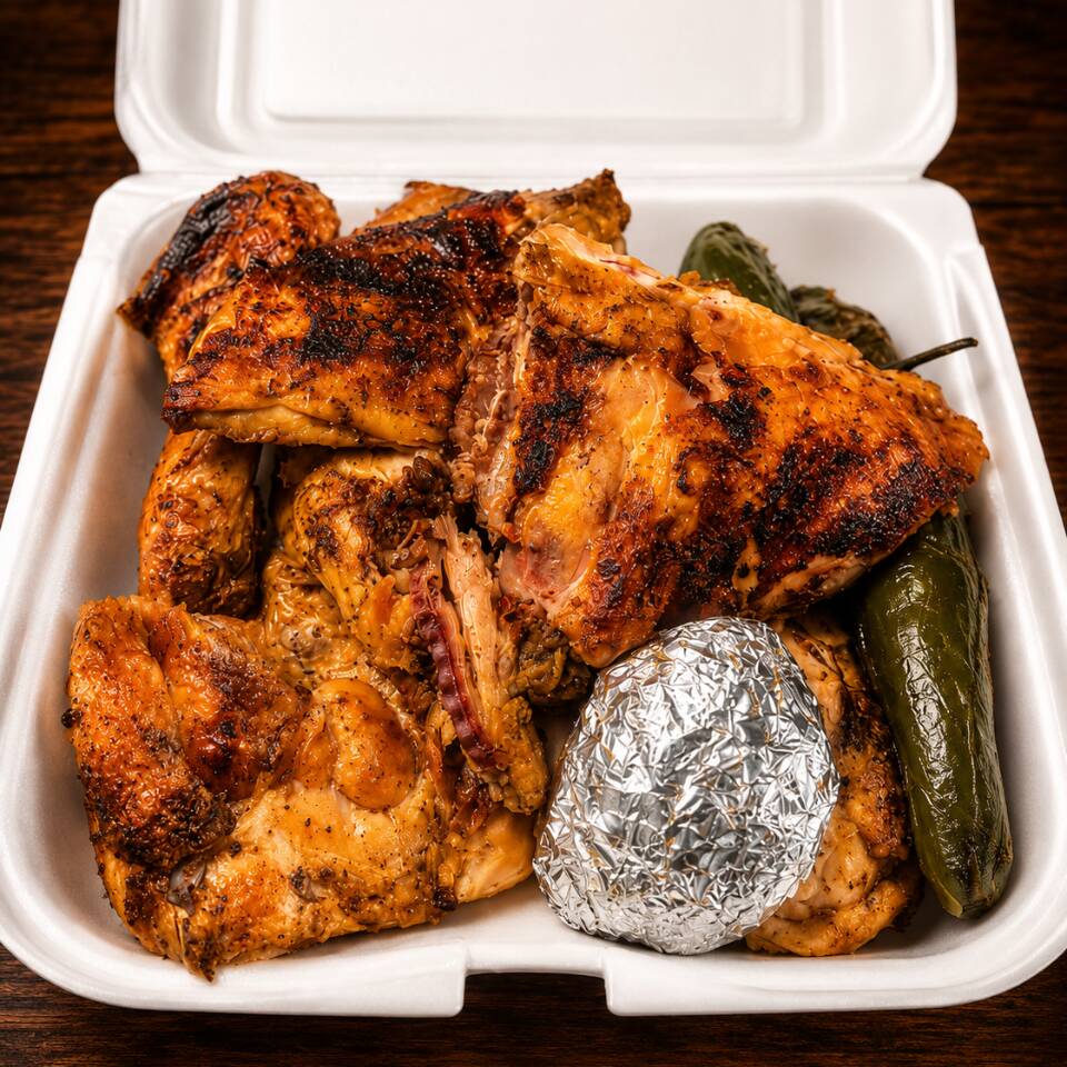 1/2 POLLO ENCHILADO