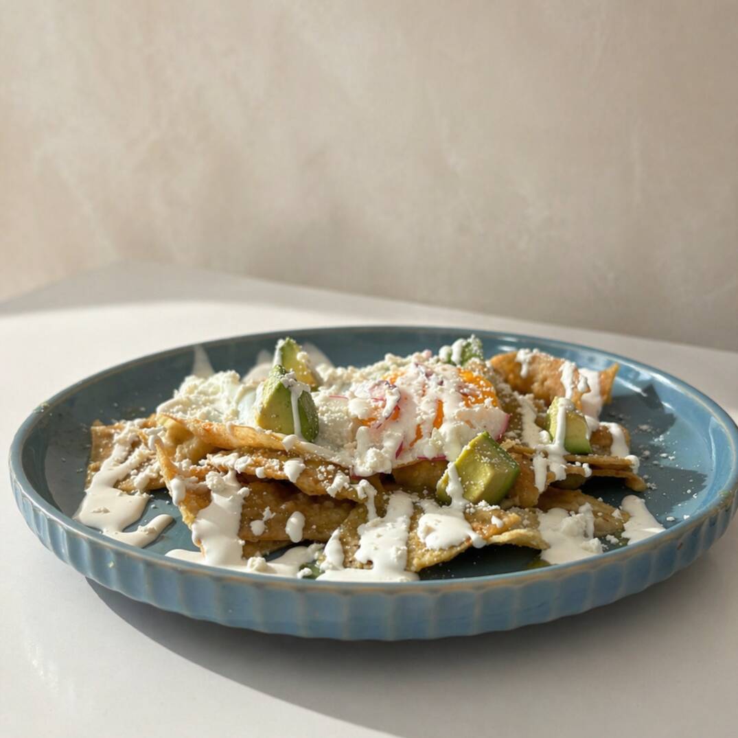 Chilaquiles Verdes con Huevo