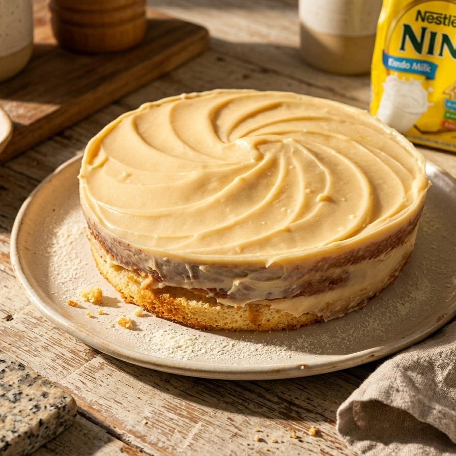 Um bolo com exagero de sabor, o cheiro do Ninho nos faz lembrar, momentos felizes. Leva leite em pó e chocolate branco em sua cobertura. Uma mistura de ingredientes que trazem sensações gostosas e para finalizar colocamos leite em pó por cima. 600 Gramas Peso