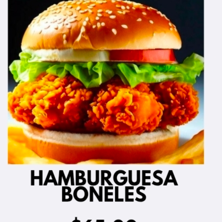 Hamburguesa Boneles