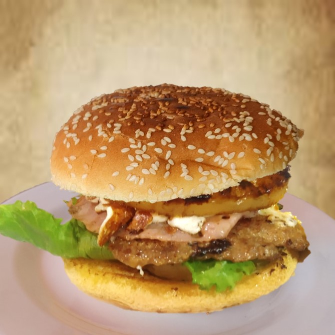 Hamburguesa con Piña