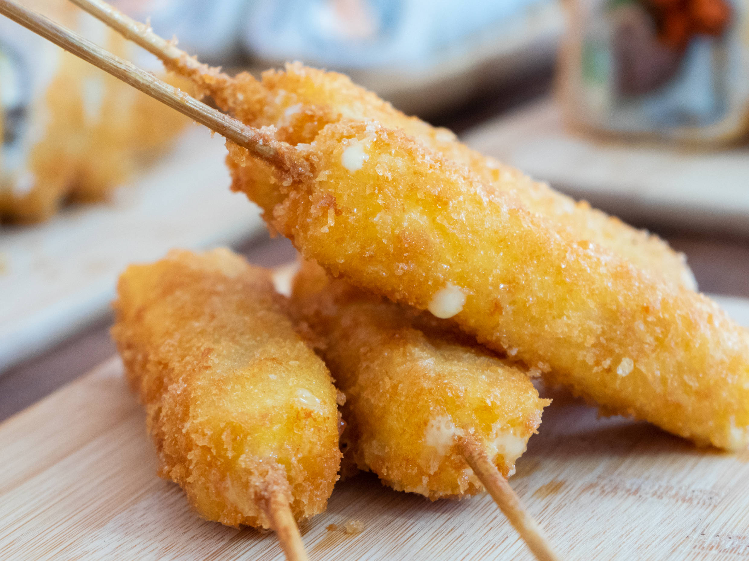 Kushiages de Queso