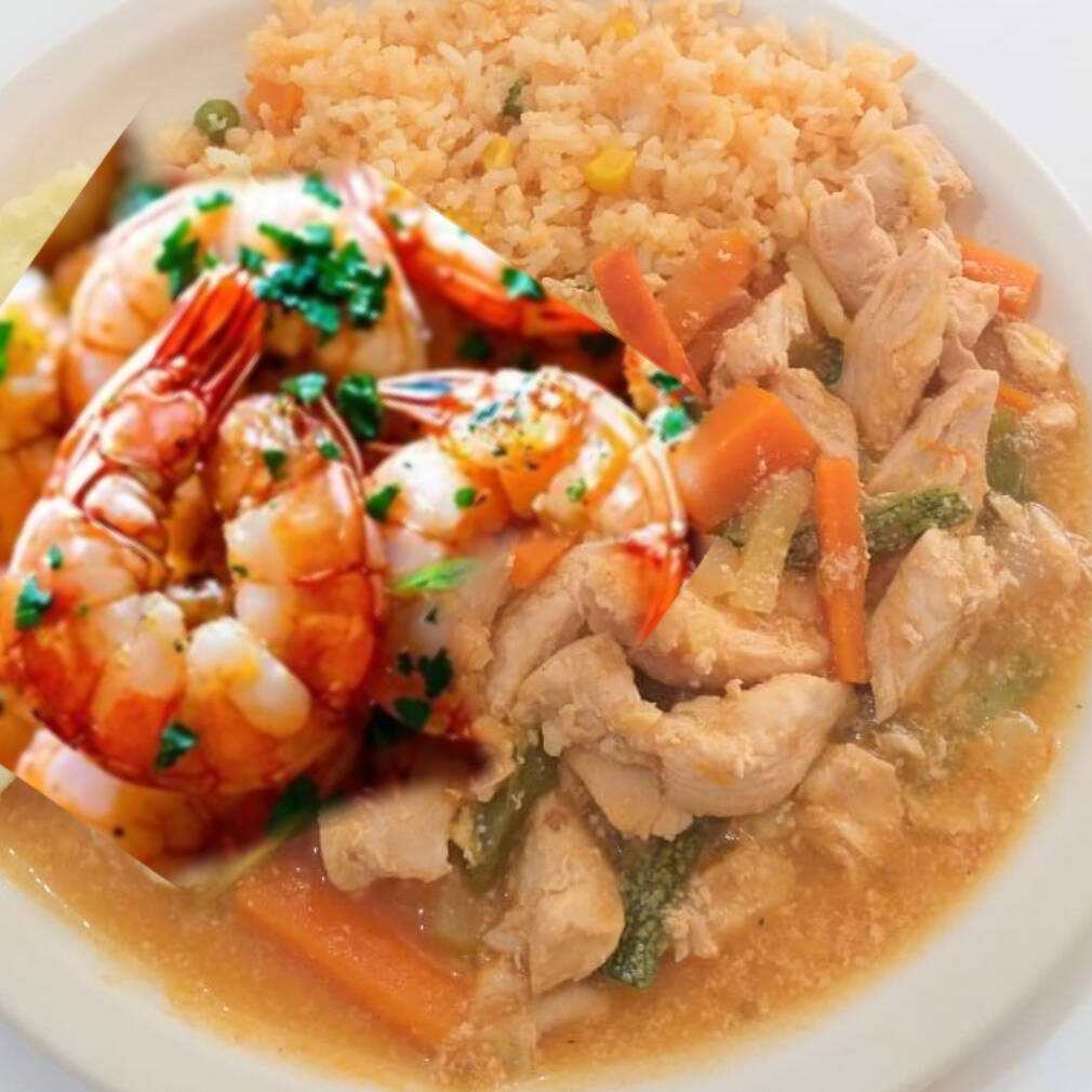 Paquete1:con camarón y 1 Guisos