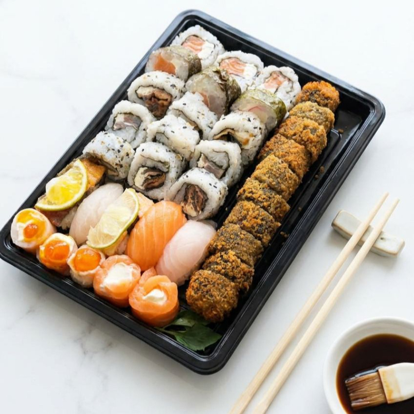 Um Super combinado com diferentes sabores: 10 Sushis, , 10 Hot Filadélfia