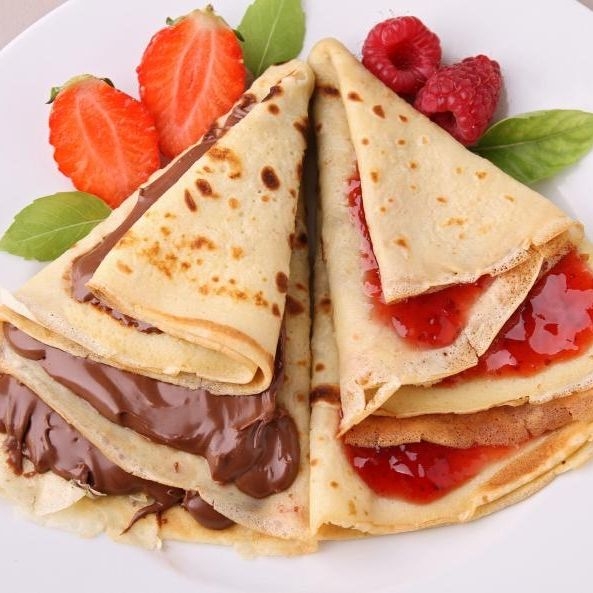 Crepa de Mermelada de Fresa
