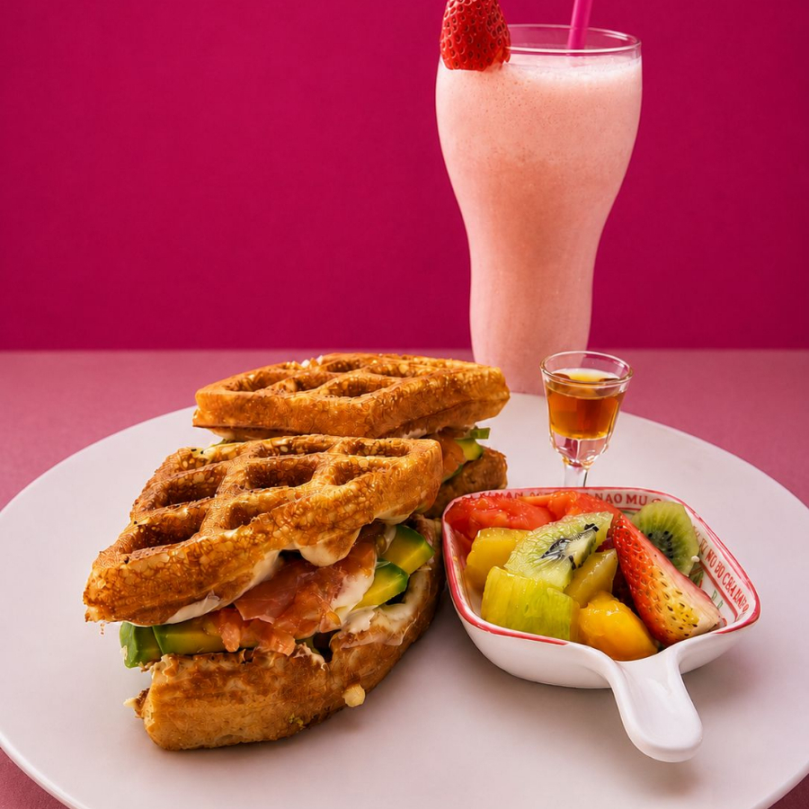 Waffle de Jamón Serrano