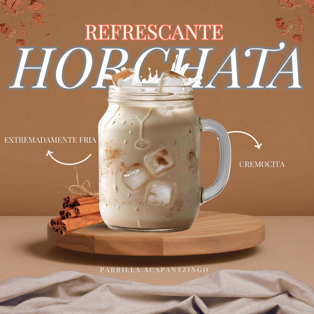 1/2 lt de Agua de Horchata