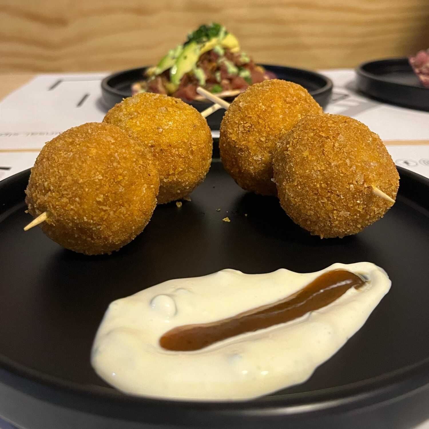 Kushiages de Champiñon con Tampico