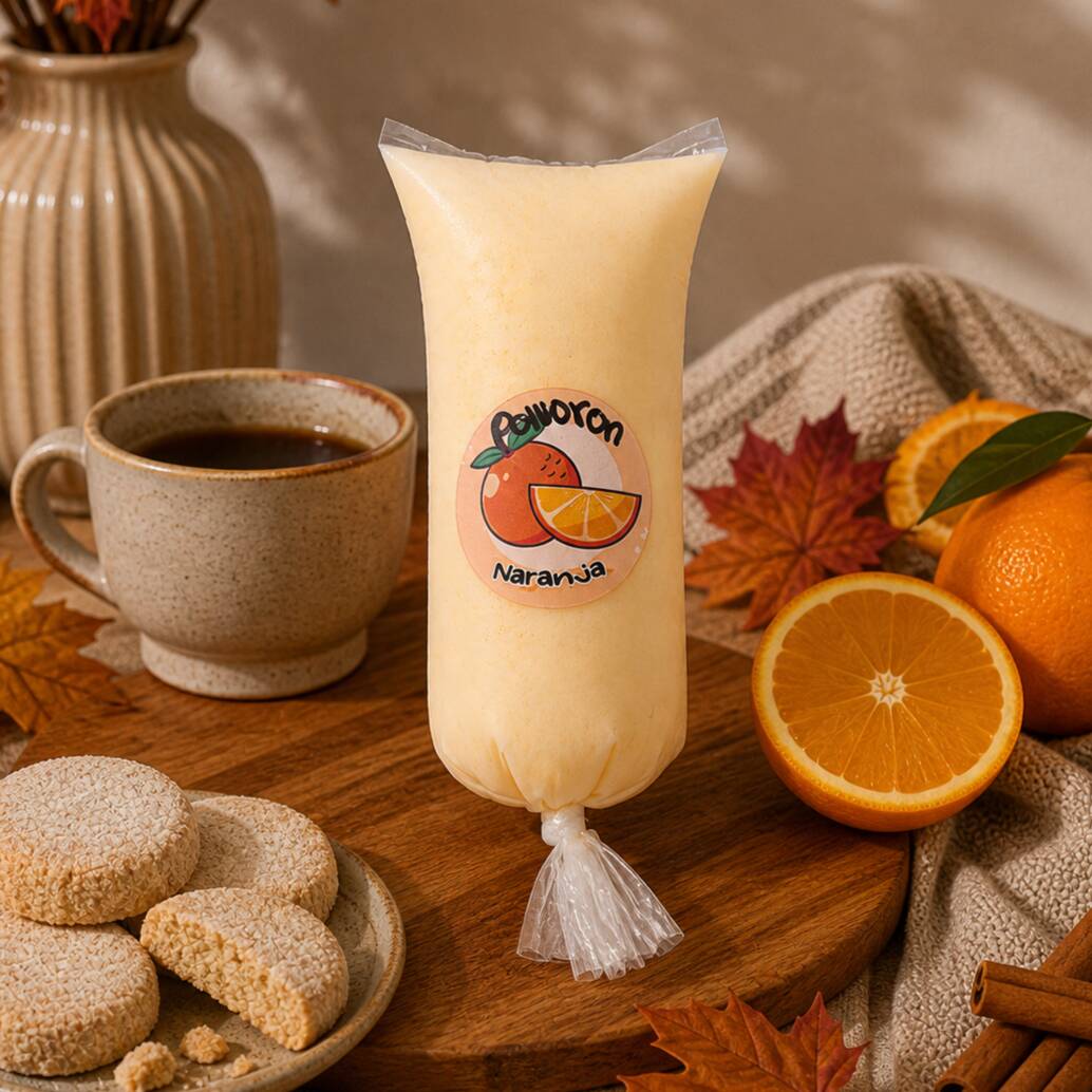 HELADO GOURMET POLVORON NARANJA