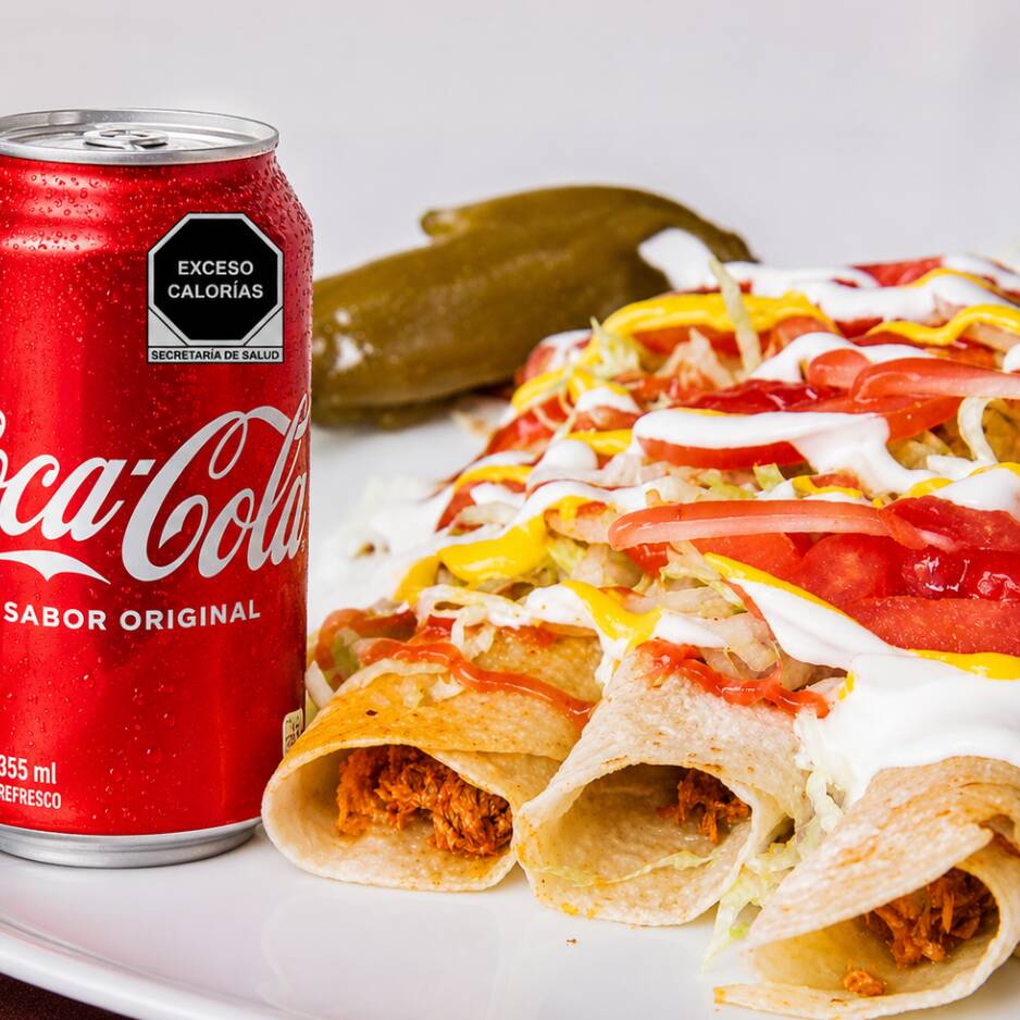 Orden de burritas+Coca-Cola Lata de 355 Ml