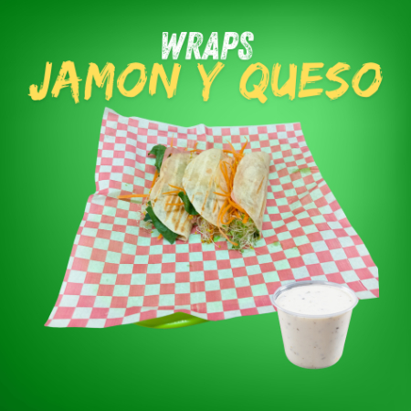 Wraps jamón y queso