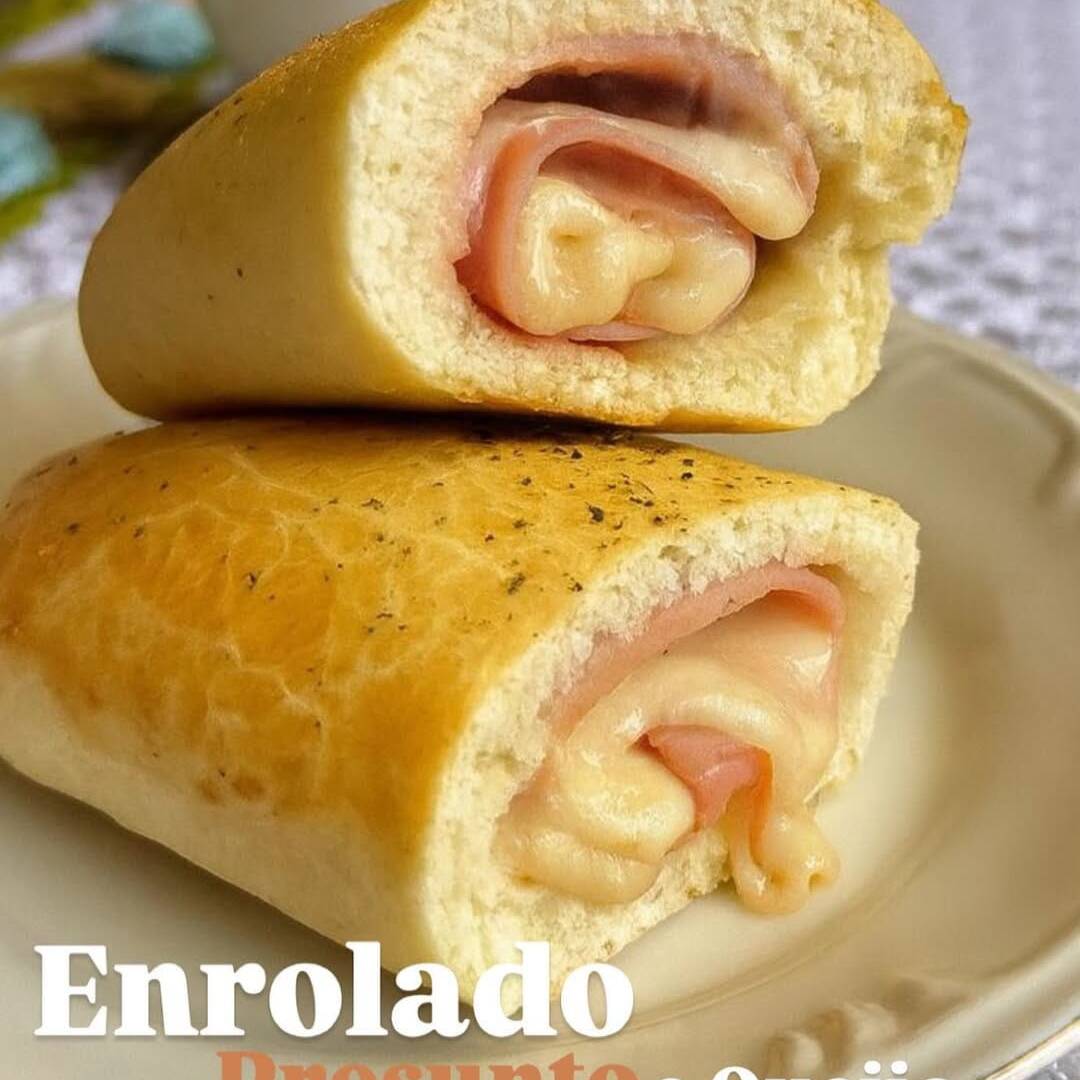 Recheio de presunto e mussarela