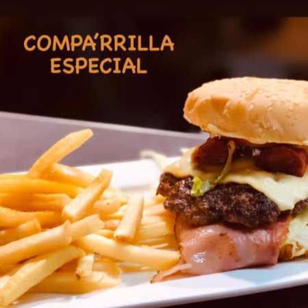 Hamburguesa Comparrilla Especial en Combo