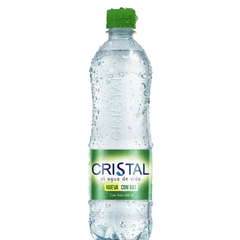 Agua Cristal con Gas 600 ml