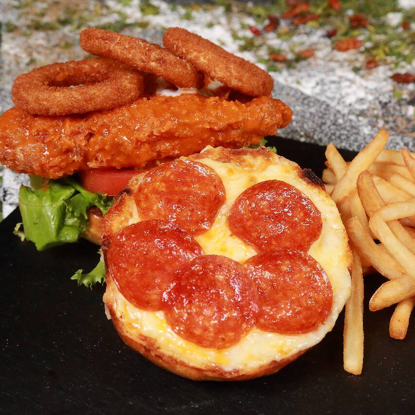 Chicken Pizza Burger