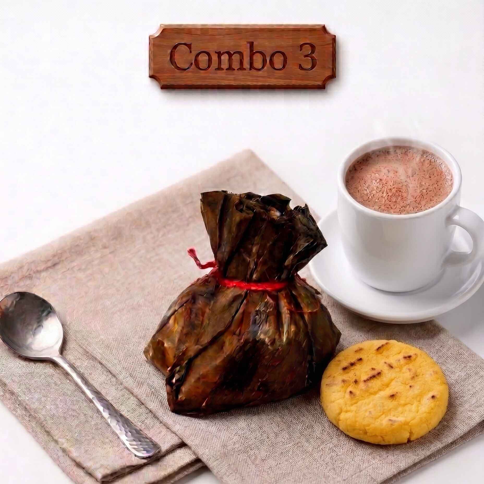 Tamal arepa chocolate