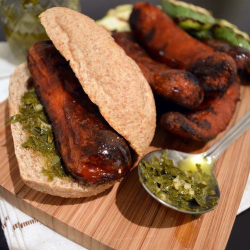 Choripan con Papas