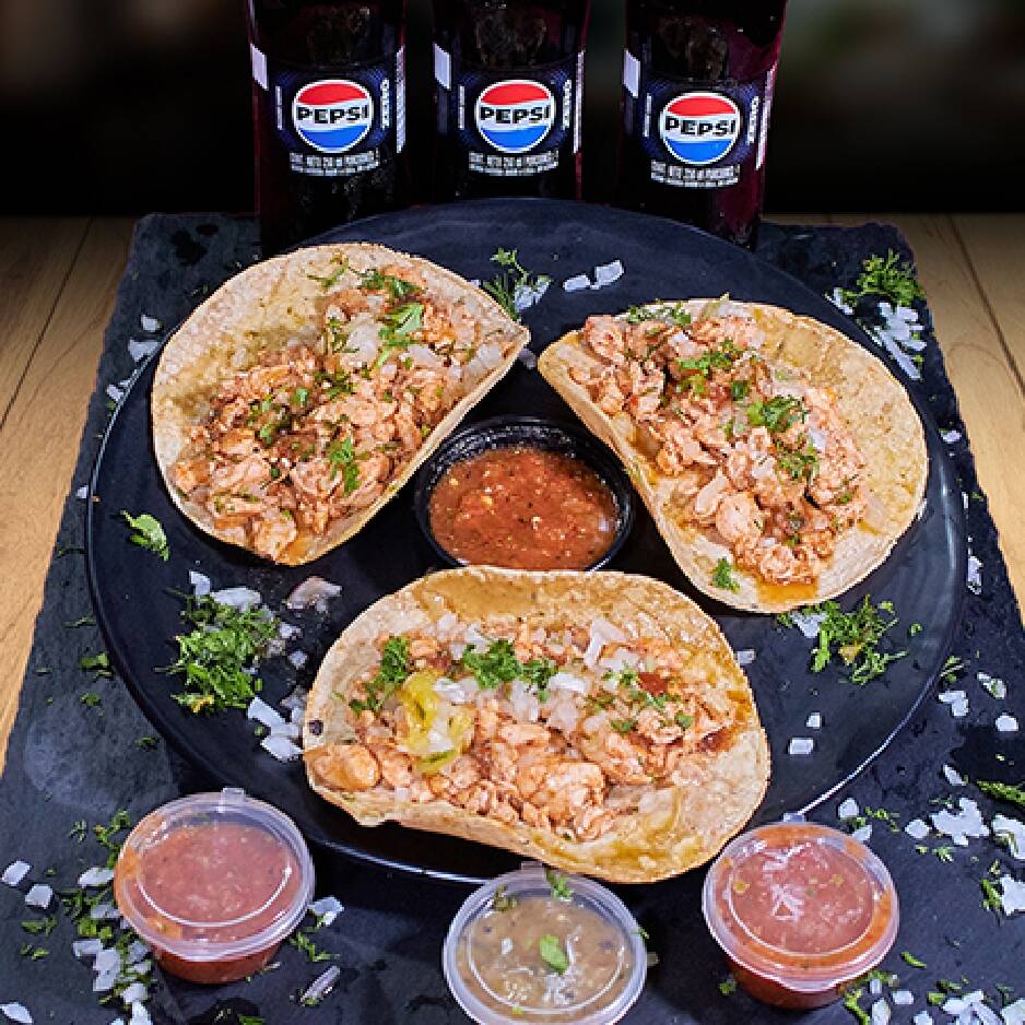 TACOS X3 Ceviche Camaron