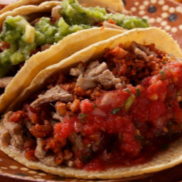 Taco de Bistec con Longaniza