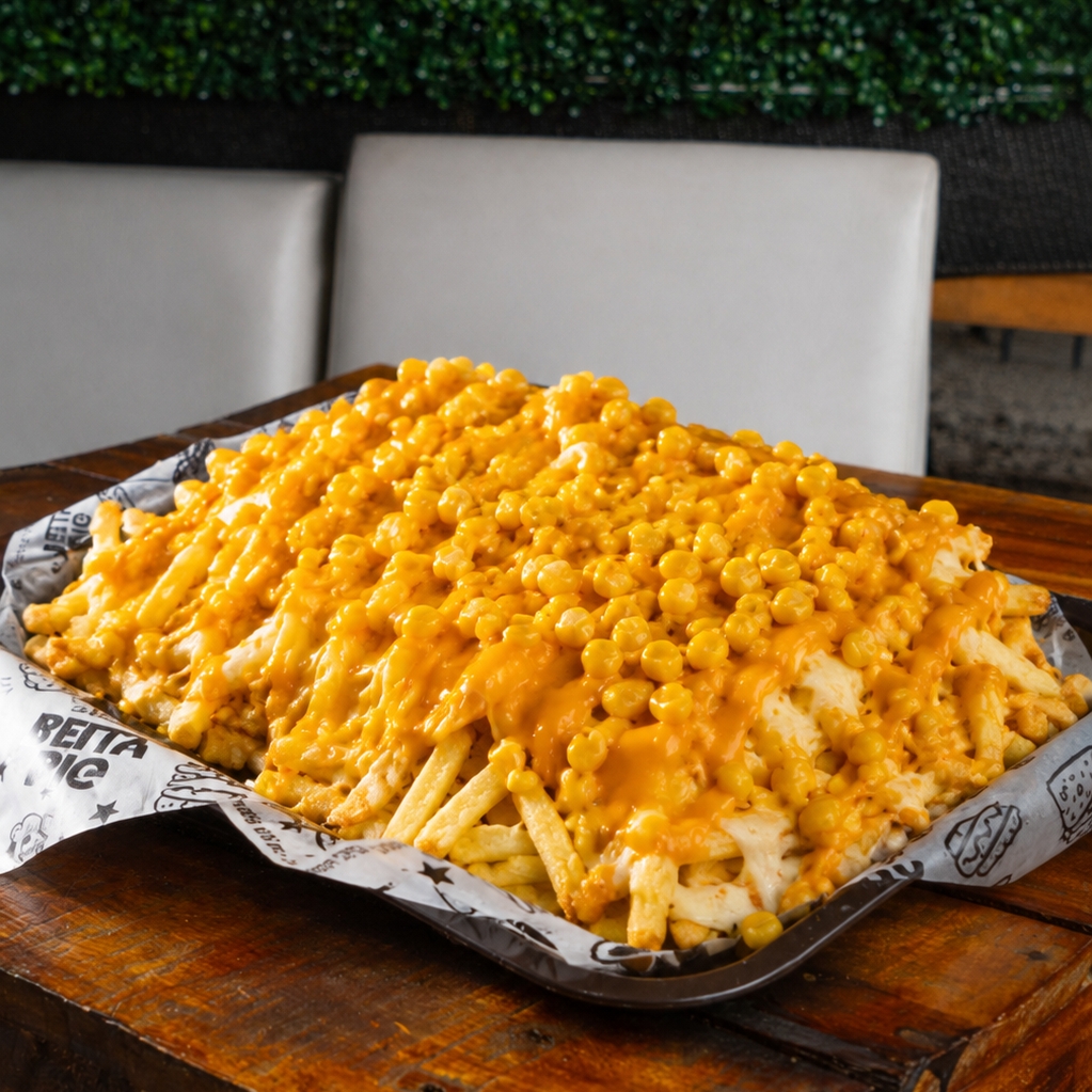Salchipapa Triple Queso X5