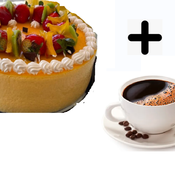 Pastel de Mango + Café