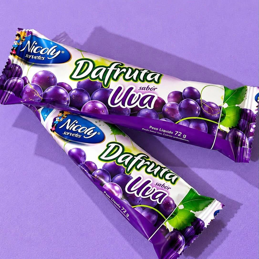 Docinho, refrescante e com aquele sabor irresistível de uva! 💜