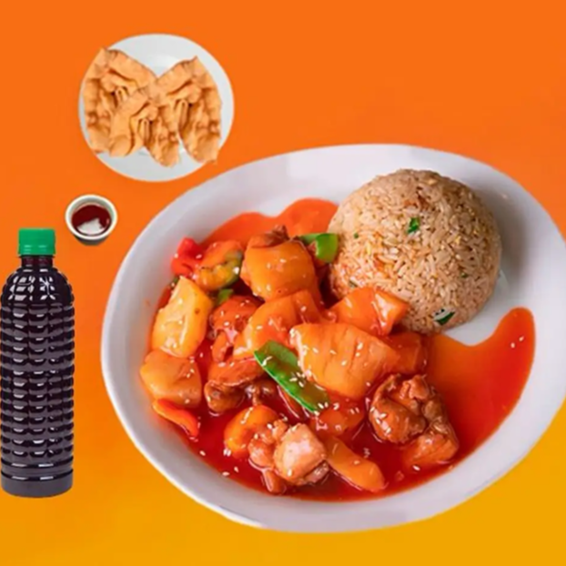 Kam Lu Wantan + Chaufa + Wantan + Chicha 330ml