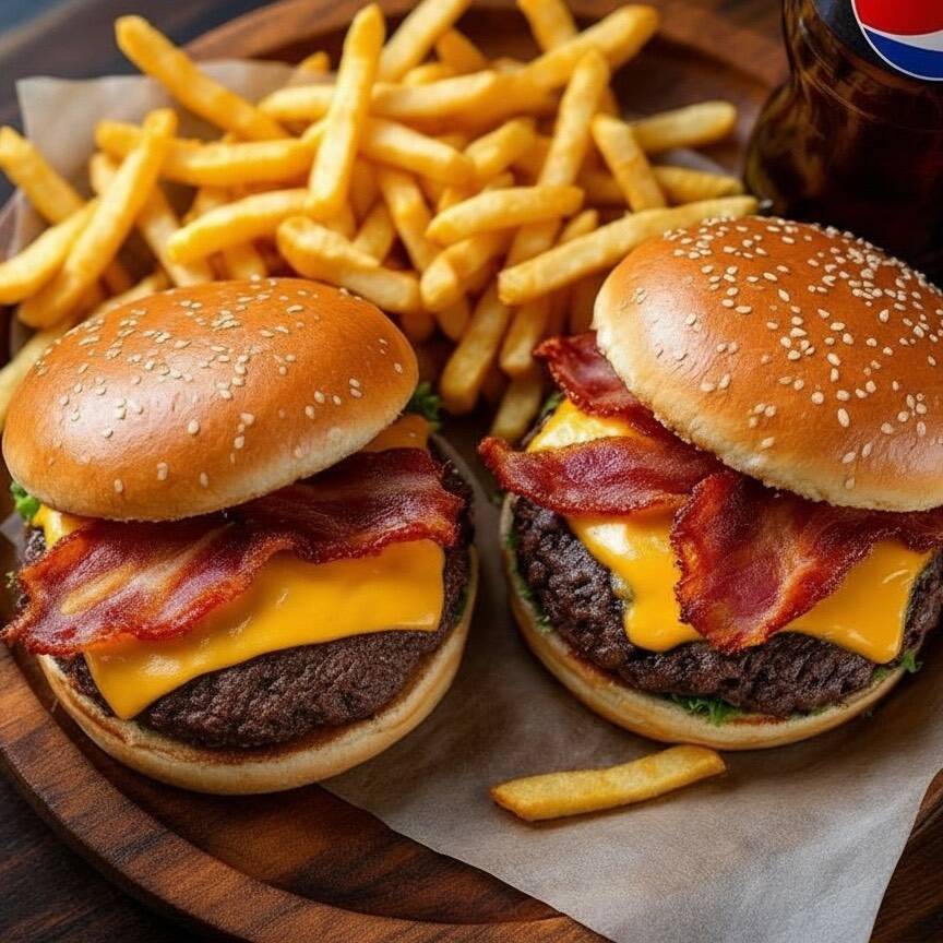 2x1 Combo Tociburger +Papas Francesas+ Bebida