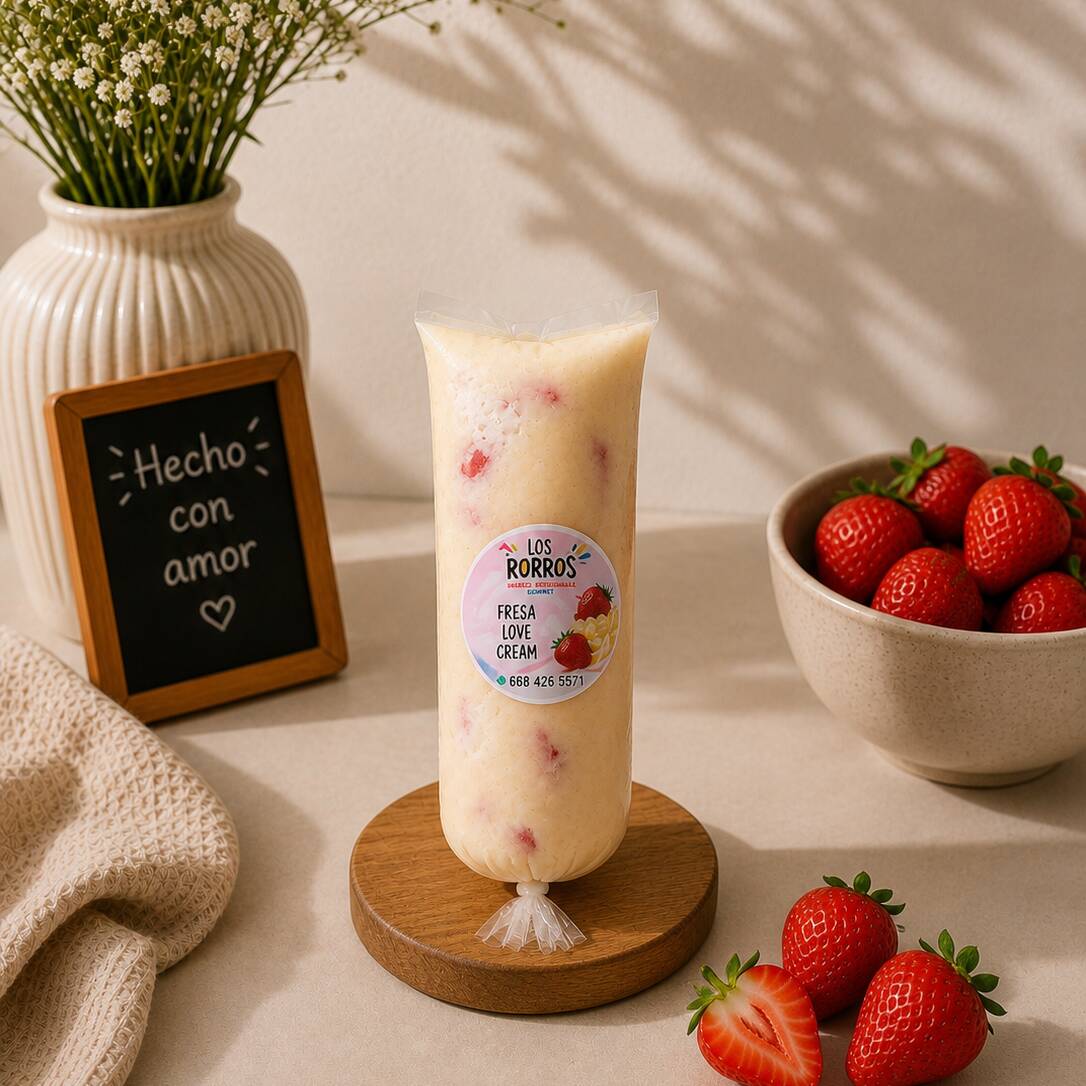 HELADO GOURMET FRESA LOVE CREAM
