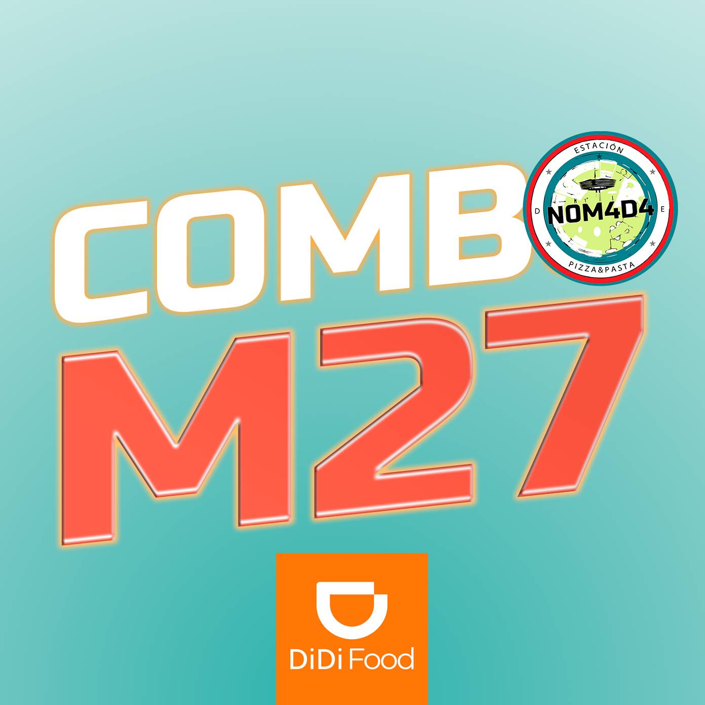 COMBO M27 (PIZZA MED+AGUA DEL CIELO DE 1LT)