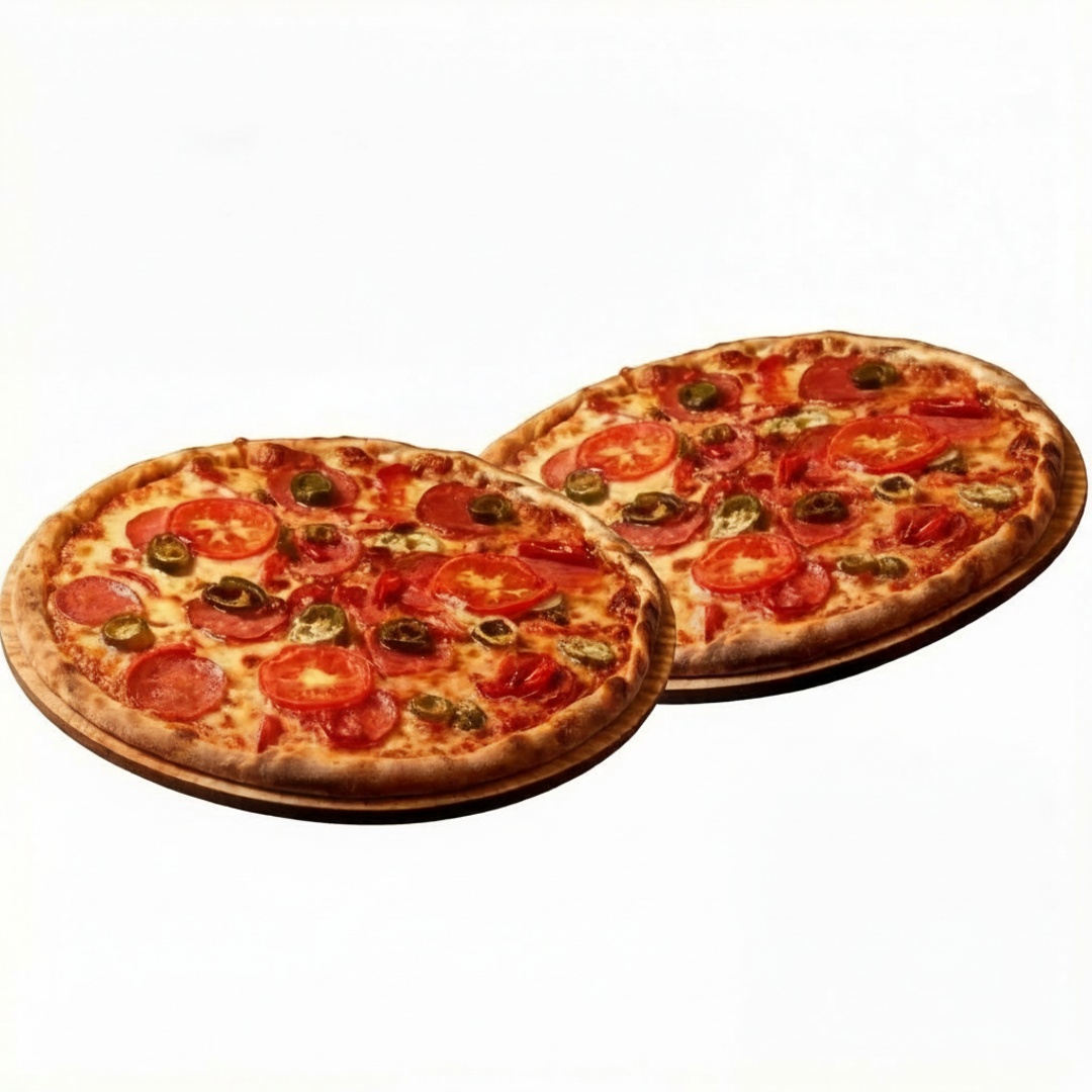 Corre que hoje tem promoção em pizza em dobro.
