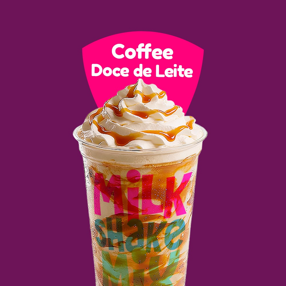 combinação perfeita entre o sabor marcante do café e a cremosidade do doce de leite. Feito com sorvete de baunilha, finalizado com chantilly e uma deliciosa calda de doce de leite. Um clássico que conquista qualquer amante de café.