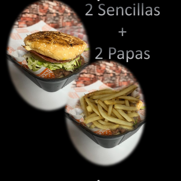 2 Sencillas - Con Papas