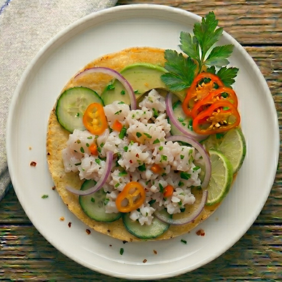 Tostada de Ceviche